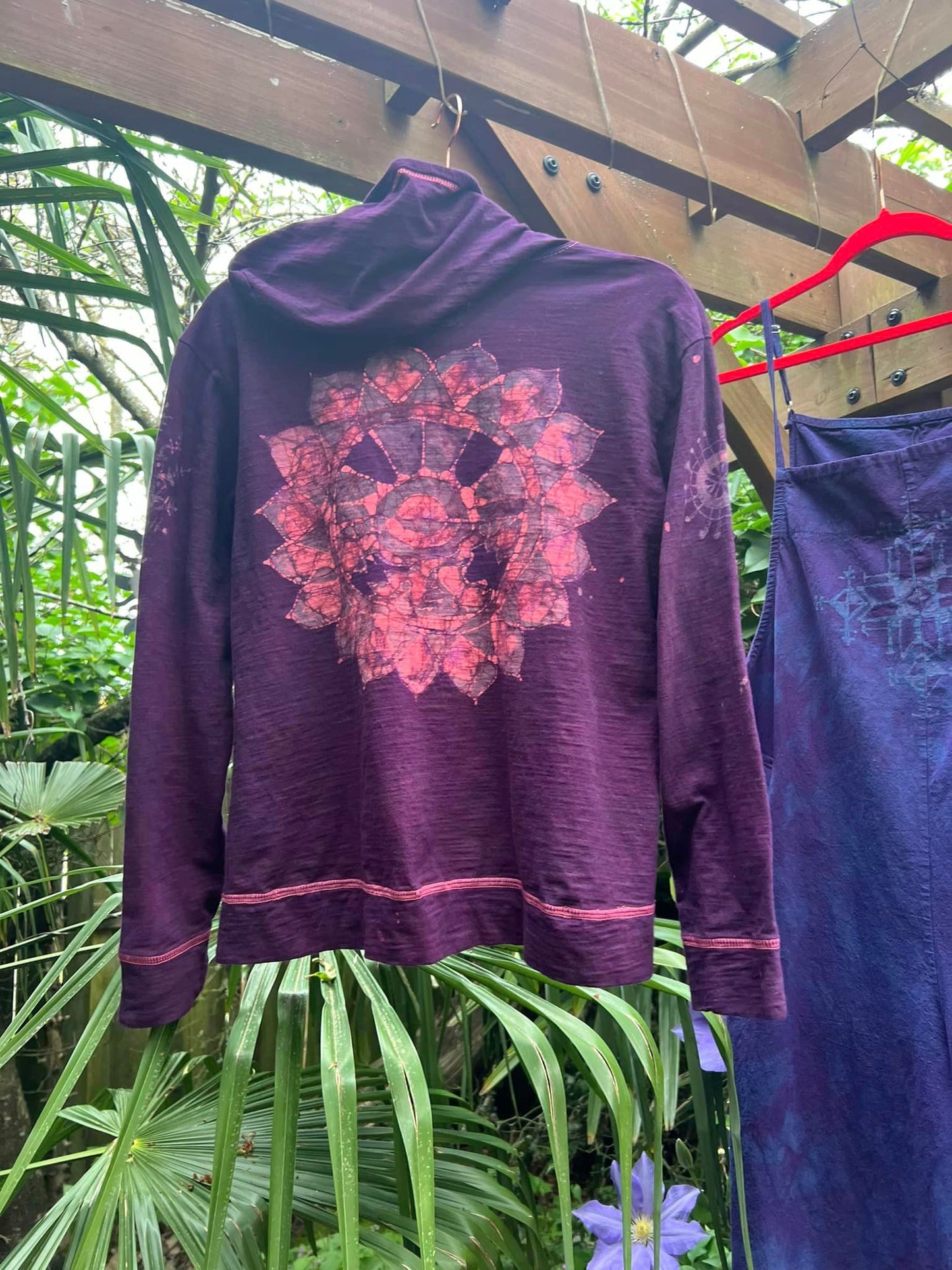 Imperial Purple MANDALA Sunset HOODIE