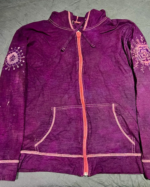 Imperial Purple MANDALA Sunset HOODIE