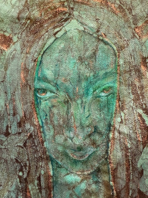 GREEN FAERIE Jean Jacket Size XL