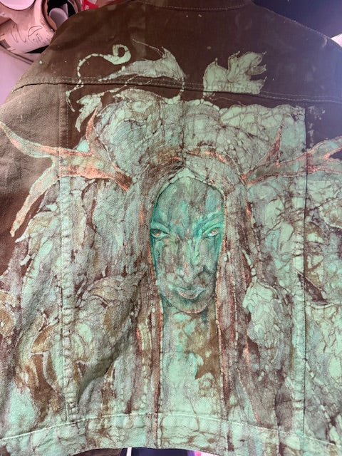 GREEN FAERIE Jean Jacket Size XL