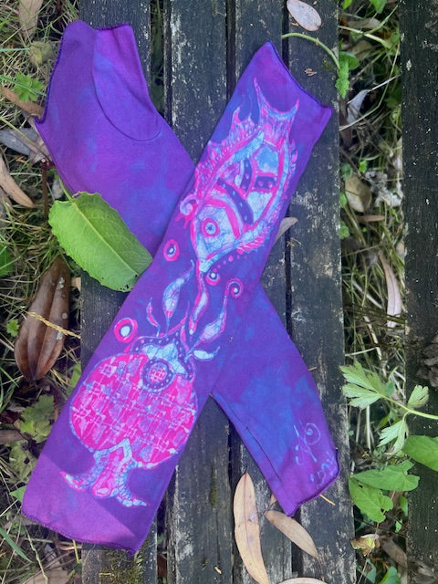 Pomegranate Circus Arm Warmers