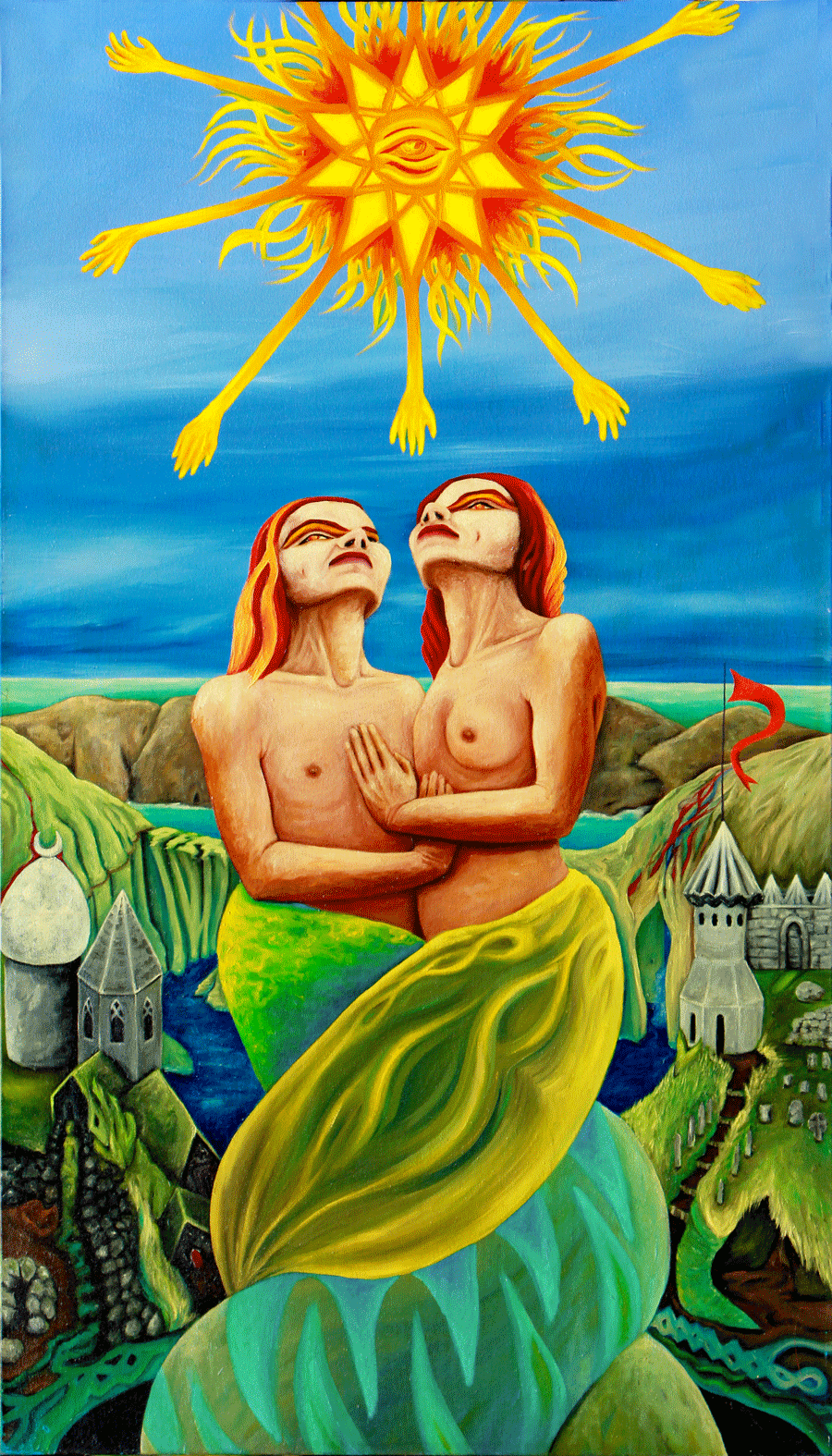 HUGS from THE SUN ! Jean Jacket Size L