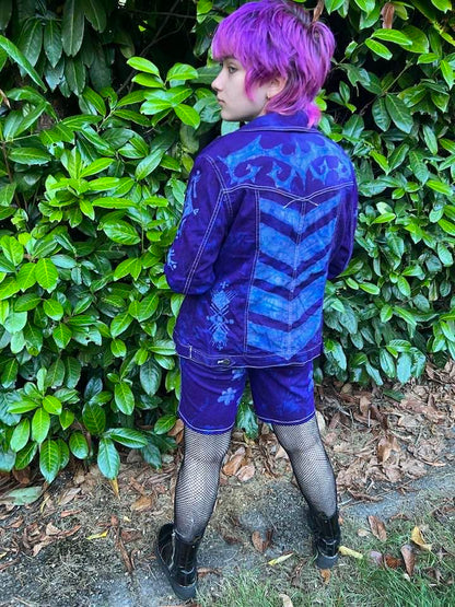 Purple Black Light SHORTS ONLY (Jacket Sold)