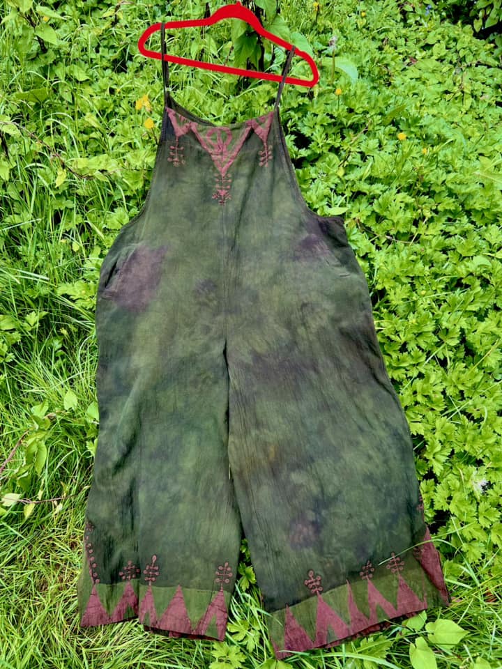 HENNA GREEN Tribal OVERALLS