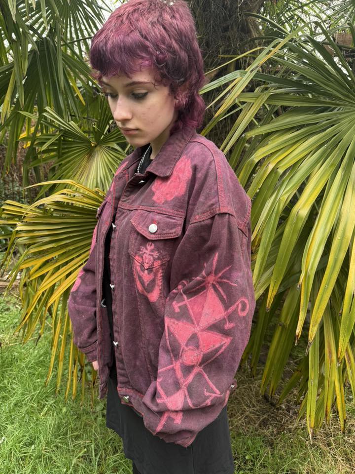 POMBA GIRA the Goddess of Passion Denim Jacket - XL