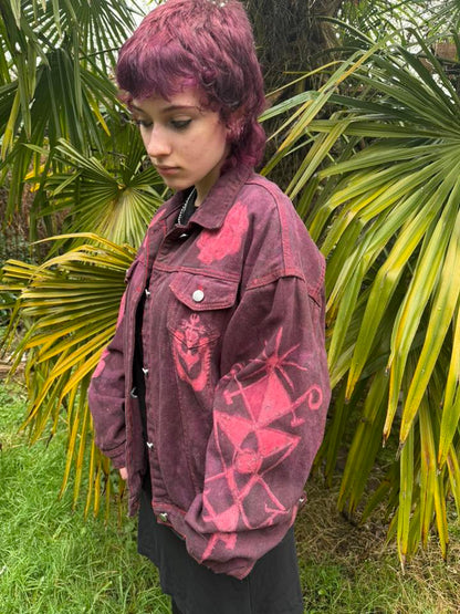 POMBA GIRA the Goddess of Passion Denim Jacket - XL