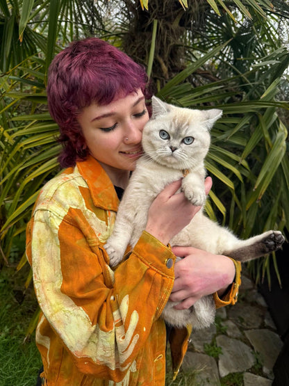 HUGS from THE SUN ! Jean Jacket Size L