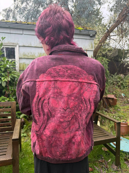 POMBA GIRA the Goddess of Passion Denim Jacket - XL