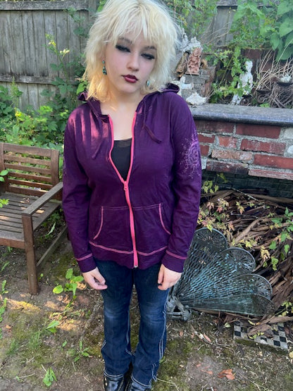 Imperial Purple MANDALA Sunset HOODIE ~ Available at MIND SET APOTHECARY Boutique on Vashon Island