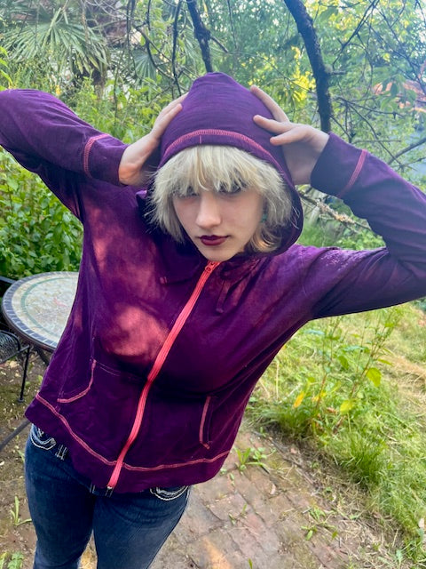 Imperial Purple MANDALA Sunset HOODIE ~ Available at MIND SET APOTHECARY Boutique on Vashon Island