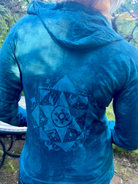 BLUE STAR MANDALA Hoodie