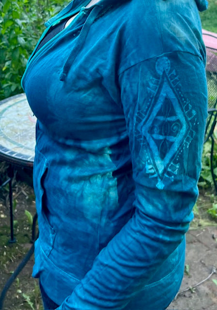 BLUE STAR MANDALA Hoodie