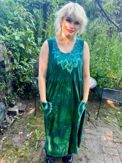 Green Paradise PEACOCK Dress