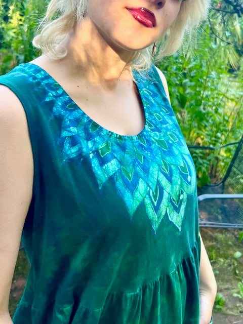 Green Paradise PEACOCK Dress