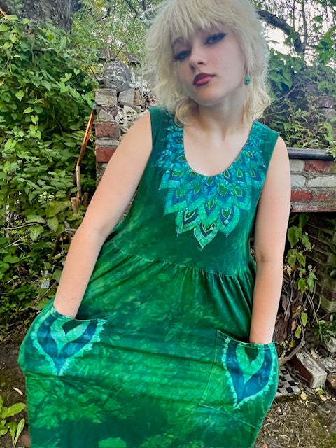 Green Paradise PEACOCK Dress