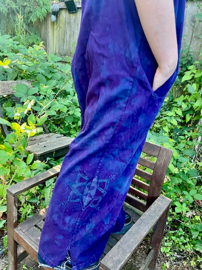 Purple Dreamtime OVERALLS ~ Available at MIND SET APOTHECARY Boutique