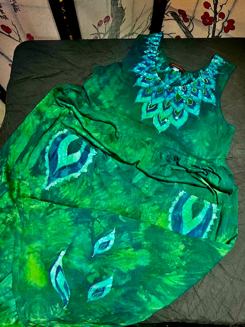 Green Paradise PEACOCK Dress