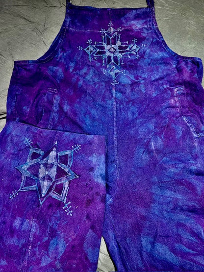 Purple Dreamtime OVERALLS ~ Available at MIND SET APOTHECARY Boutique