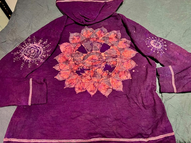 Imperial Purple MANDALA Sunset HOODIE ~ Available at MIND SET APOTHECARY Boutique on Vashon Island