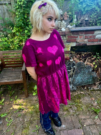 HEARTS & STRIPES dress