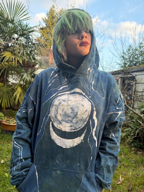 Blue Moon Forest Pullover Hoodie Size XL