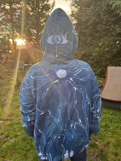 Blue Moon Forest Pullover Hoodie Size XL