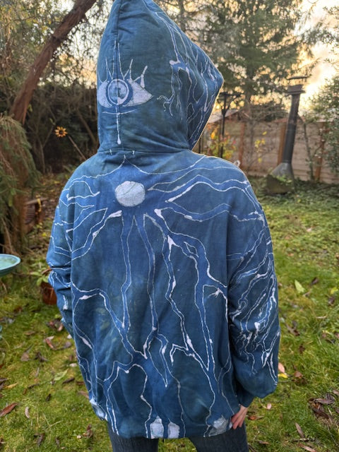 Blue Moon Forest Pullover Hoodie Size XL