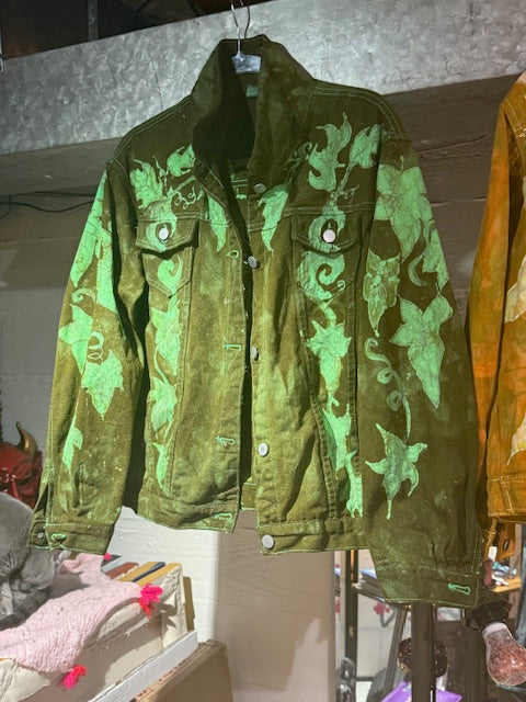 GREEN GODDESS Jean Jacket Size XL