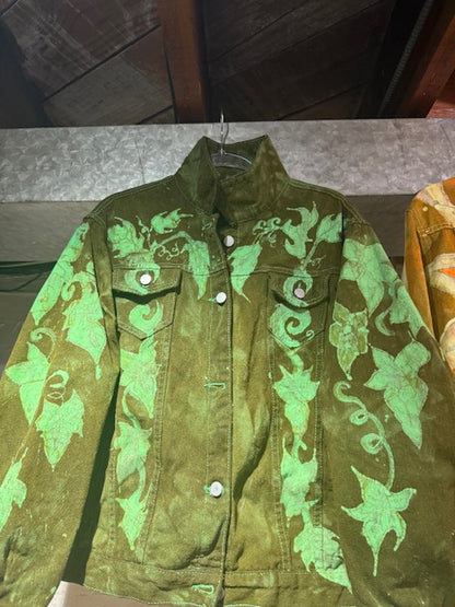 GREEN GODDESS Jean Jacket Size XL