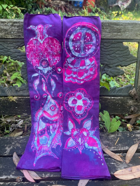 Pomegranate Circus Arm Warmers