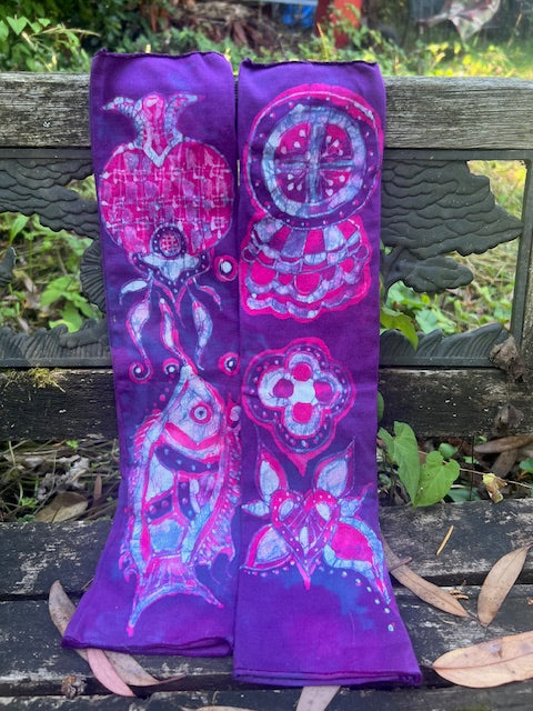 Pomegranate Circus Arm Warmers ~ Available at BOOTYLAND on Capitol Hill