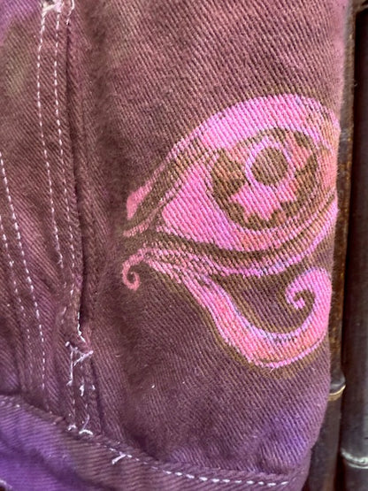 Protective Hamsa Denim Vest - Size M/L