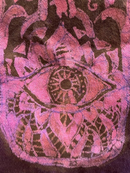 Protective Hamsa Denim Vest - Size M/L