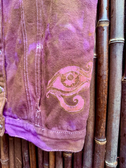 Protective Hamsa Denim Vest - Size M/L